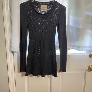 Kirra Gray Long Sleeve Knit Dress